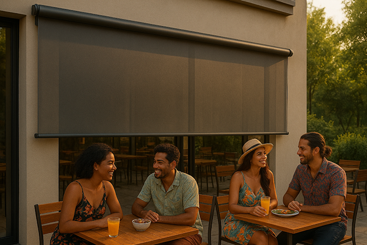 Toldo vertical com tela sombrite: vantagens