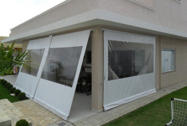 Toldos verticais para áreas externas